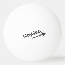 Pelota De Ping Pong Letras negras y flecha en tu