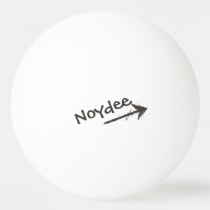 Pelota De Ping Pong Letras negras y flecha en tu