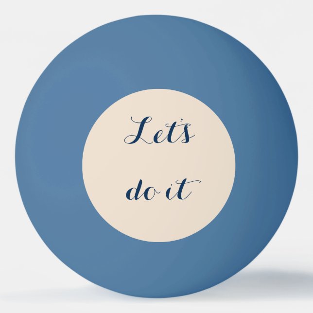 Pelota De Ping Pong Lets lo hace (Anverso)