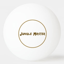Pelota De Ping Pong Lettering Design Jungle Master