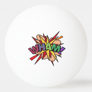 PELOTA DE PING PONG LIBRO DE CÓMIC DIVERTIDO MODERNO WHAM
