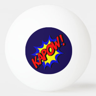 Pelota De Ping Pong ¡Libro de historietas Kapow! Exclamación