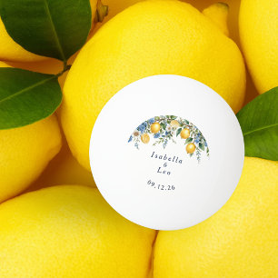 Pelota De Ping Pong Limones Cítricos de Amalfi Favor de Boda Personali