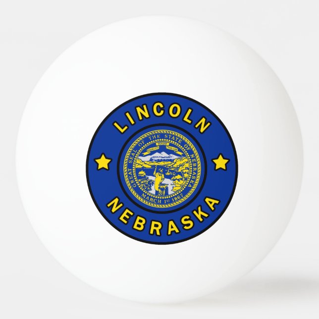 Pelota De Ping Pong Lincoln Nebraska (Anverso)