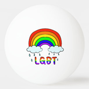 Pelota De Ping Pong Lindo Arcoíris Lindo Garabato LGBTQ