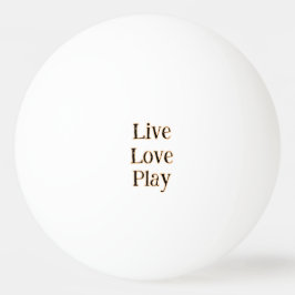 Pelota De Ping Pong Live love play naranja negro reproductor deportivo