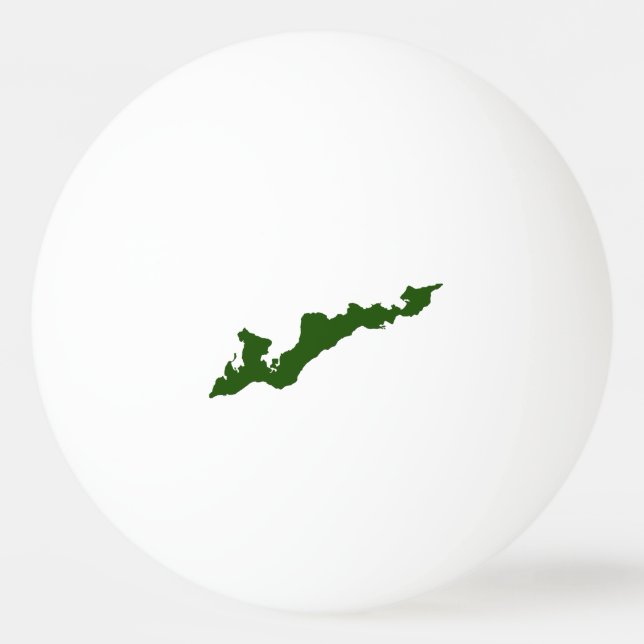 Pelota De Ping Pong Logo de la Isla de los Pescadores Ping Pong Ball - (Anverso)