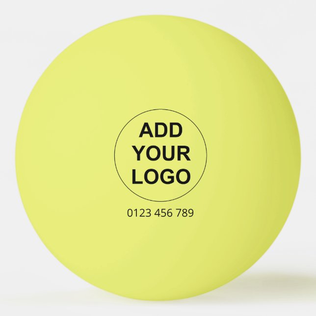 Pelota De Ping Pong Logo del Personalizado Ping Pong Ball - Amarillo (Anverso)