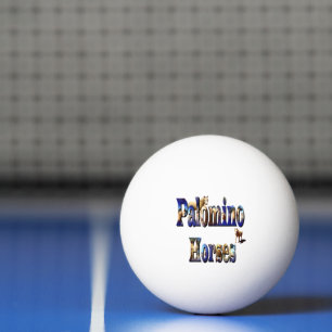 Pelota De Ping Pong Logotipo de imagen de caballos Palomino