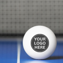 Pelota De Ping Pong Logotipo Empresarial Personalizado en Gris Deporti