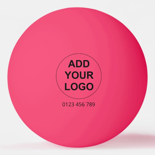 Pelota De Ping Pong Logotipo Personalizado Ping Pong Ball - Rosa (Anverso)