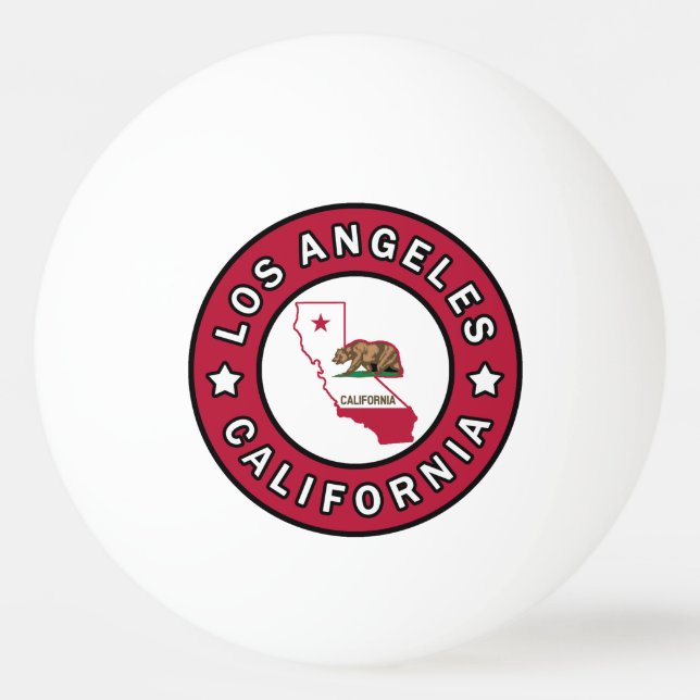 Pelota De Ping Pong Los Ángeles California (Anverso)