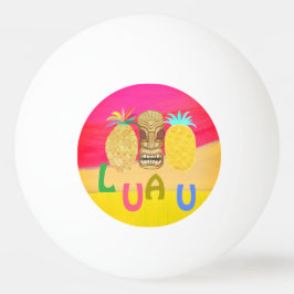 Pelota De Ping Pong Luau Rosa Caliente