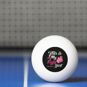Pelota De Ping Pong Lucha Contra El Cáncer De Mama Luchador De Boxeo D