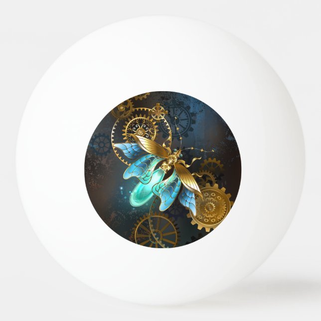 Pelota De Ping Pong Luciérnaga de Steampunk (Anverso)