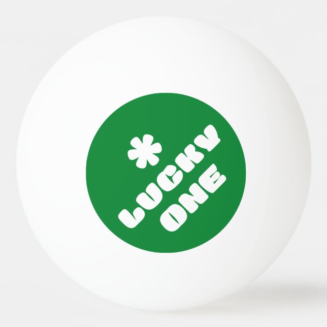 Pelota De Ping Pong Lucky One Ping Pong Ball (Anverso)
