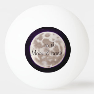 Pelota De Ping Pong Luna pintada