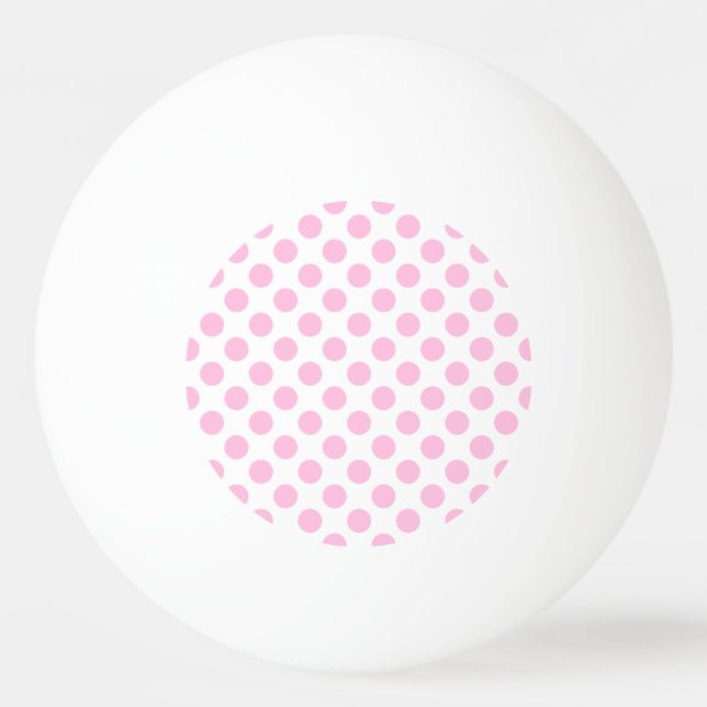 Pelota De Ping Pong Lunares rosados con el fondo adaptable (Anverso)