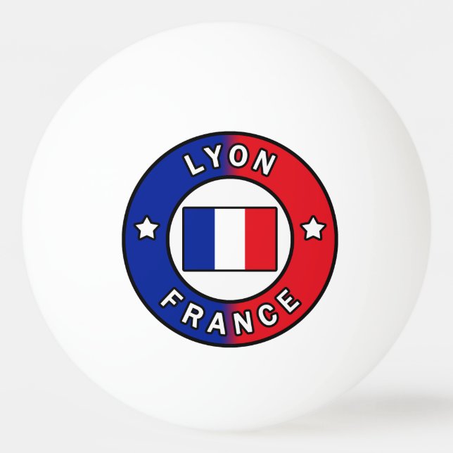 Pelota De Ping Pong Lyon France (Anverso)