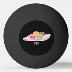 Pelota De Ping Pong Macaron cartoon illustration