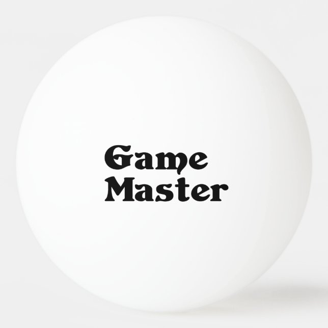 Pelota De Ping Pong Maestro de juegos (Anverso)