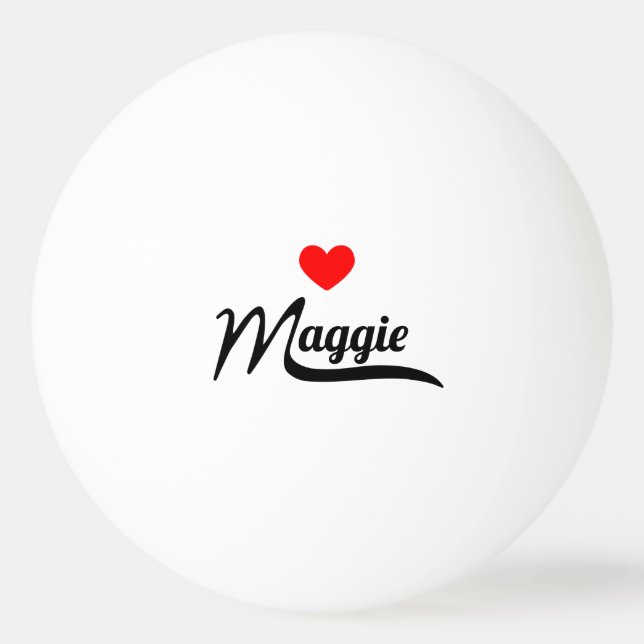 Pelota De Ping Pong Maggie (Anverso)
