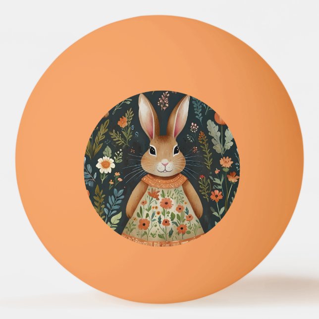 Pelota De Ping Pong Magia de conejo en primavera (Anverso)