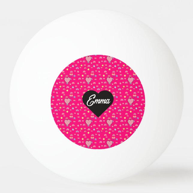 Pelota De Ping Pong Magic pink candy world (Anverso)