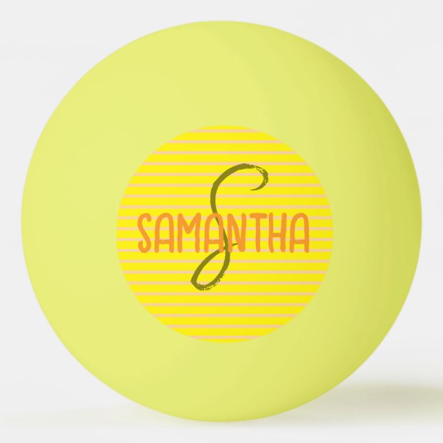 Pelota De Ping Pong Magistografía deportiva Monograma moderno único de (Anverso)