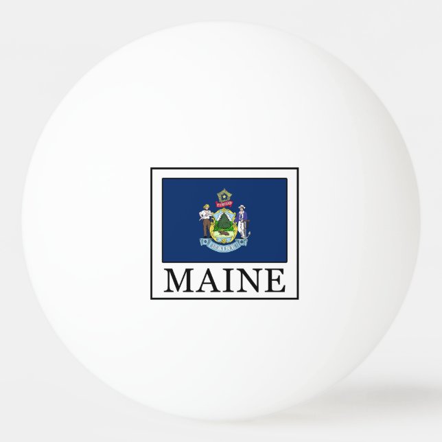 Pelota De Ping Pong Maine (Anverso)