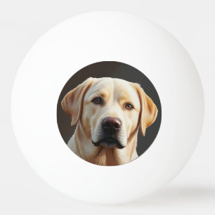 Pelota De Ping Pong Majestuoso labrador realista recuperador de pintur