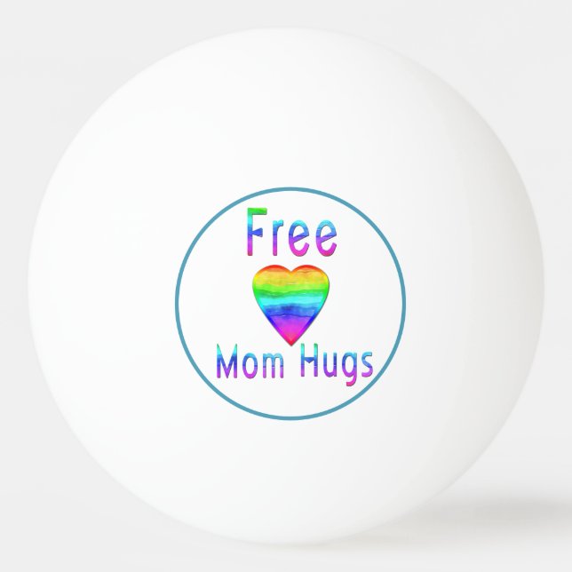 Pelota De Ping Pong Mamá libre moderna abraza a los LGBT (Anverso)