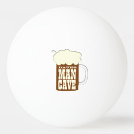 Pelota De Ping Pong Man Cave Beer Mug