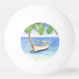 Pelota De Ping Pong Mañana en Bali Watercolor