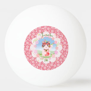 Pelota De Ping Pong Maneki Neko Lucky Luna