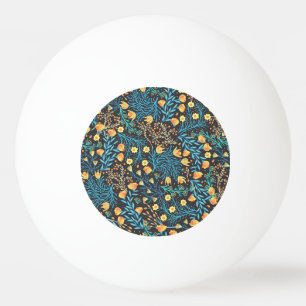 Pelota De Ping Pong Mano floral dibujada: creativa sin foco