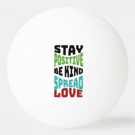 Pelota De Ping Pong Mantén Positivo