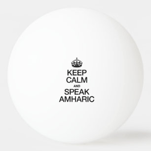 PELOTA DE PING PONG MANTENER LA CALMA Y HABLAR AMHARIC