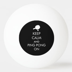 Pelota De Ping Pong Mantenga la calma Ping Pong