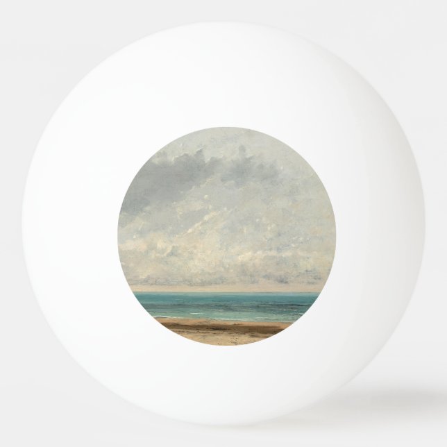 Pelota De Ping Pong Mar tranquilo - Gustave Courbet (Anverso)