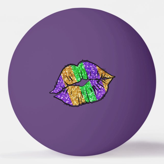 Pelota De Ping Pong Mardi Gras Kiss Ping Pong Ball (Anverso)