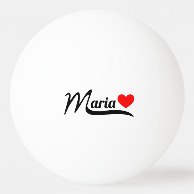 Pelota De Ping Pong María (Anverso)