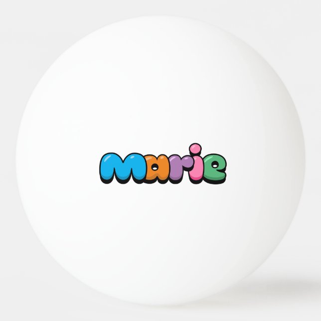 Pelota De Ping Pong Marie (Anverso)