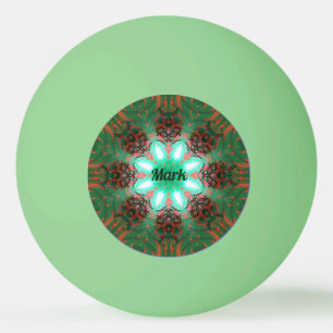 Pelota De Ping Pong MARK ~ NAVIDADES Shades ~ Kaleidoscope Diseño ~