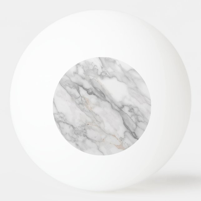 Pelota De Ping Pong Mármol Blanco (Anverso)