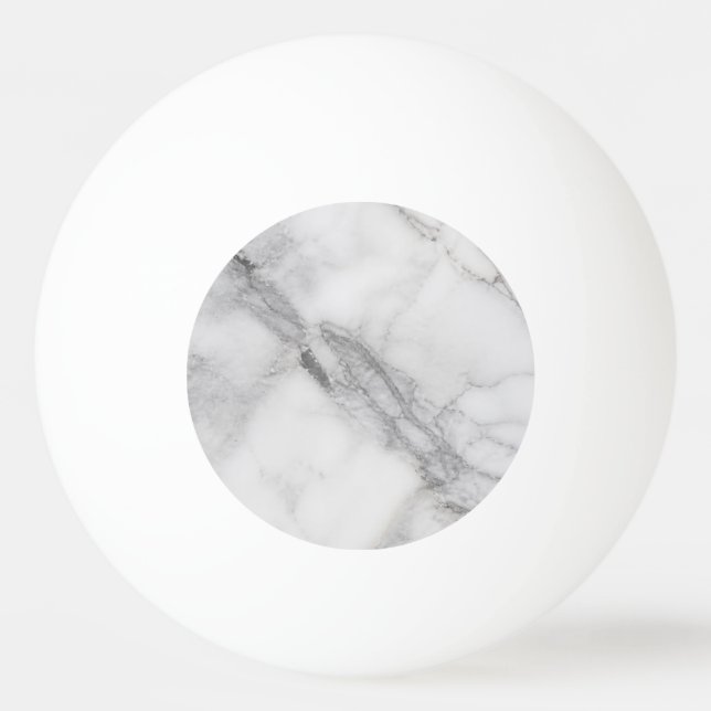 Pelota De Ping Pong Mármol Blanco (Reverso)