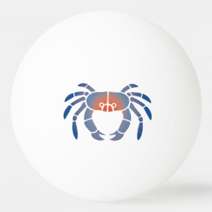 Pelota De Ping Pong Maryland Blue Crab Diseño Costero