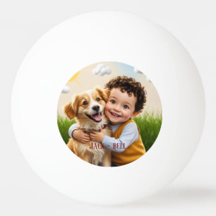 Pelota De Ping Pong Mascotas Personalizadas Niños Divertidos  Fiesta P