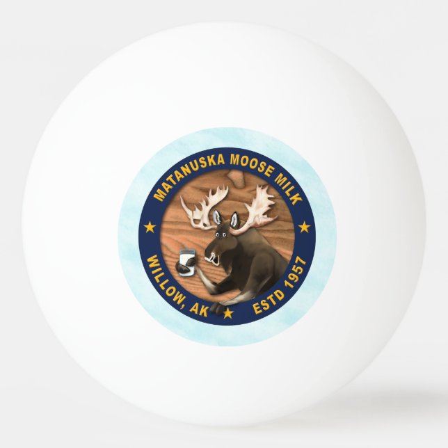 Pelota De Ping Pong Matanuska Moose Milk (Anverso)