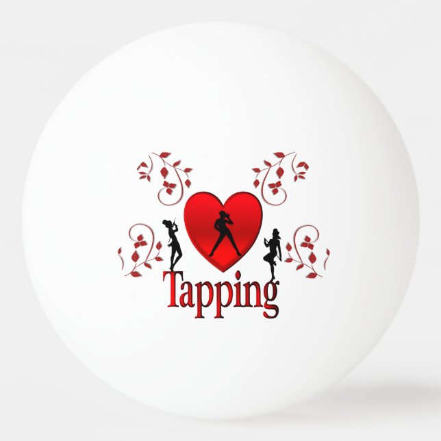 Pelota De Ping Pong Me encanta el zapateo (Anverso)